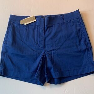 NWT size 6 J. Crew Women's Vibrant cobalt Blue Chino shorts